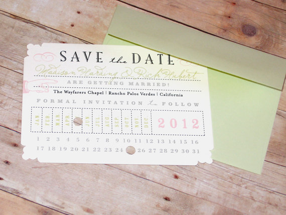 Day 4 Ticket Themed Save the Dates