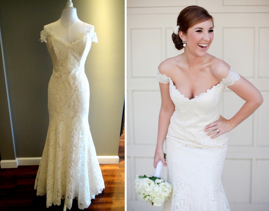 Classic wedding gown with romantic lace